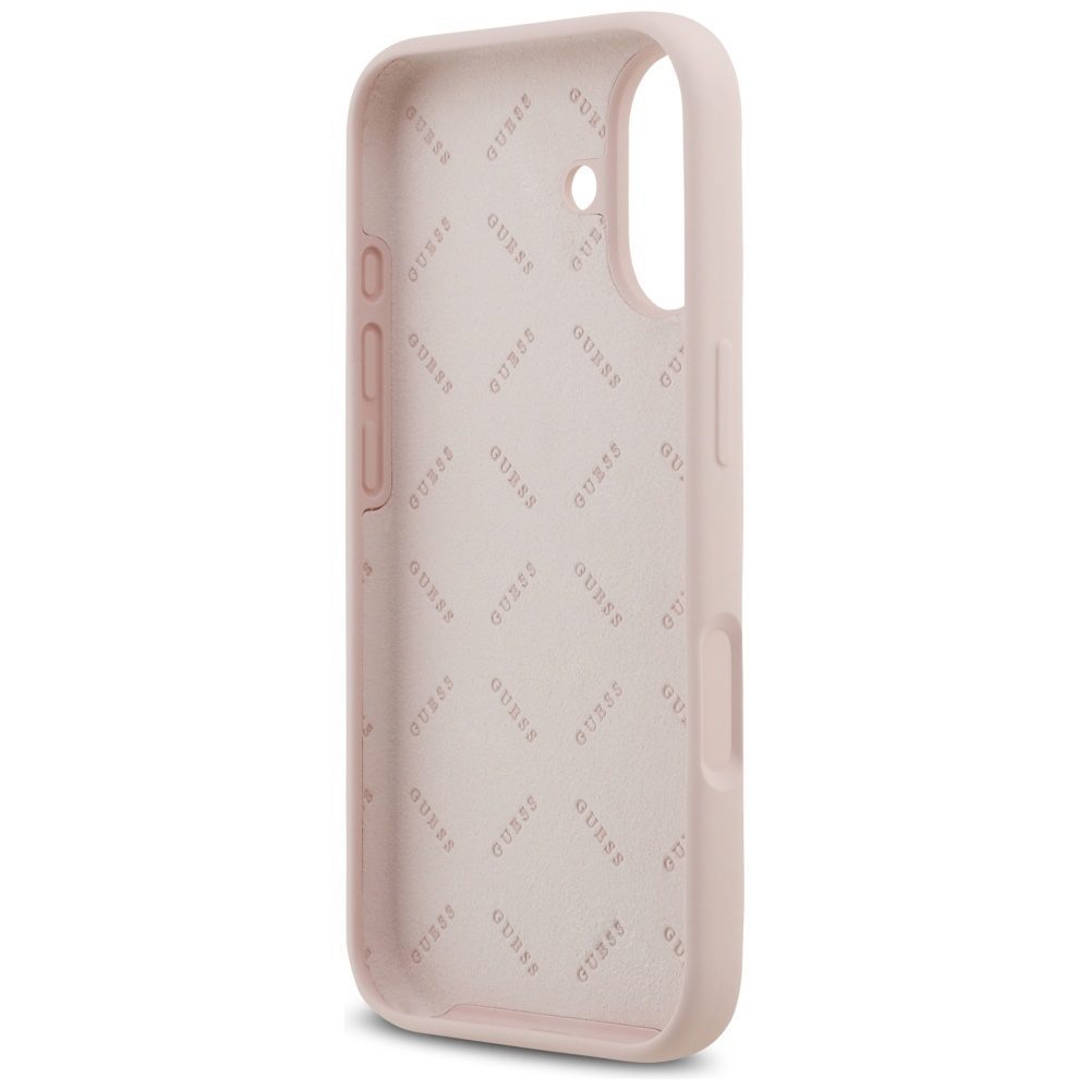 Guess Silicone Big 4G Script case for iPhone 17 pink