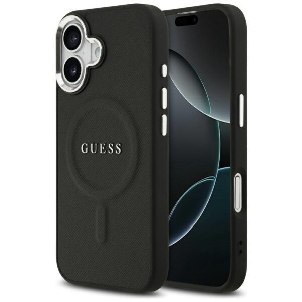 Guess Classic Logo MagSafe case for iPhone 17 black