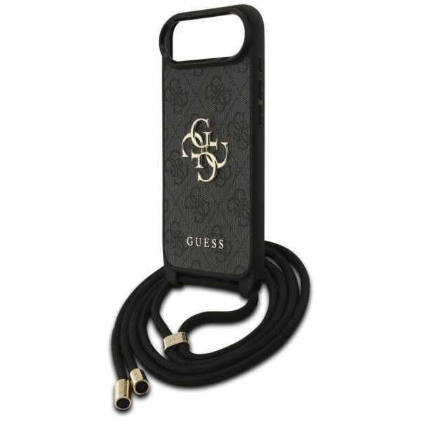 474783_oryg Guess 4G Big Logo Cord Stap Crossbody case for iPhone Air black