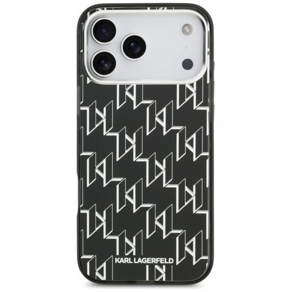 Karl Lagerfeld IML KL Monogram MagSafe case for iPhone 17 Pro Max black