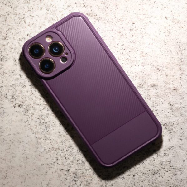 Simple Carbon case for iPhone 17 Pro 6,3" purple