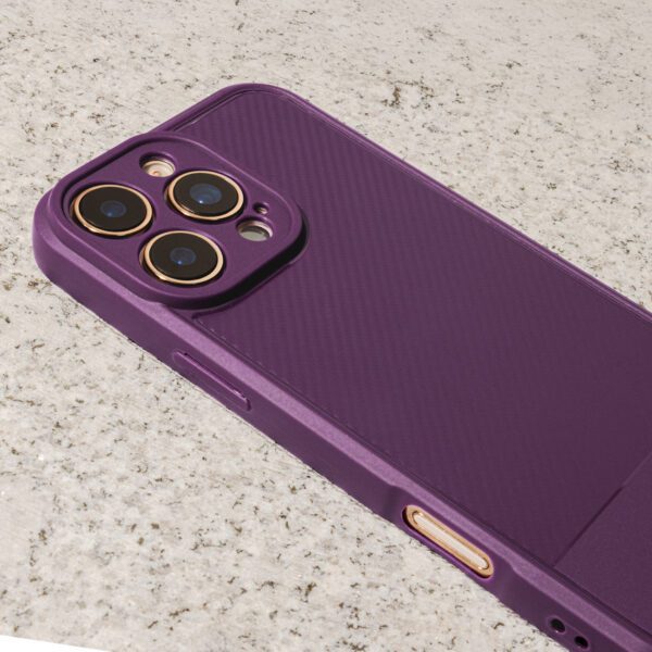 Simple Carbon case for iPhone 17 Pro 6,3" purple