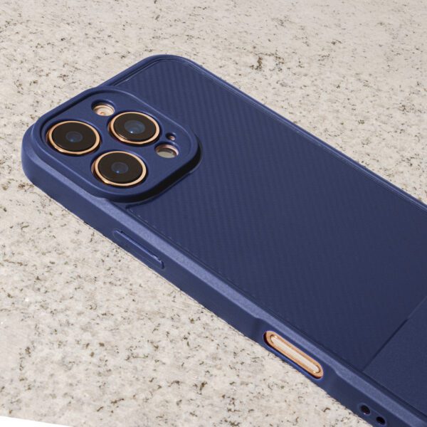 475020_oryg Simple Carbon case for iPhone 14 6,1" blue