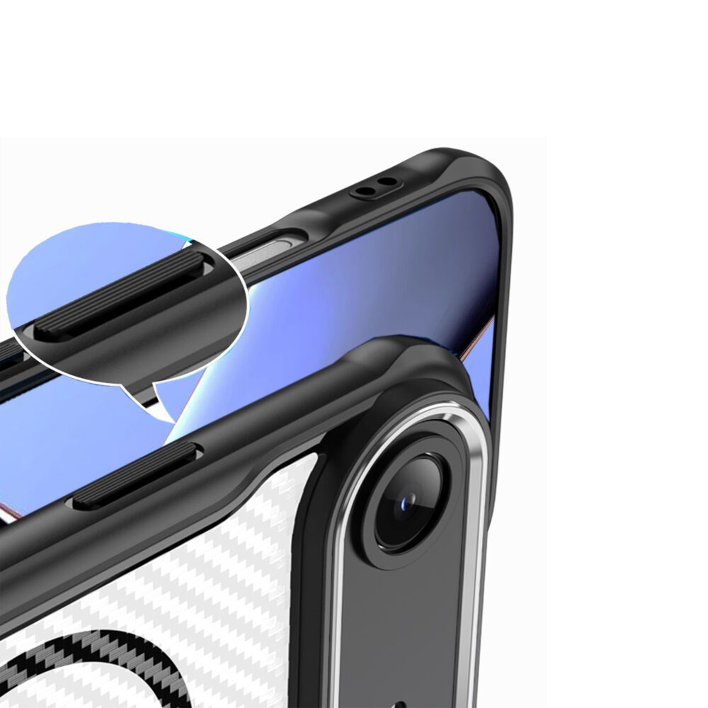 Defender Carbon Mag case for iPhone 17 Air 6,6" black