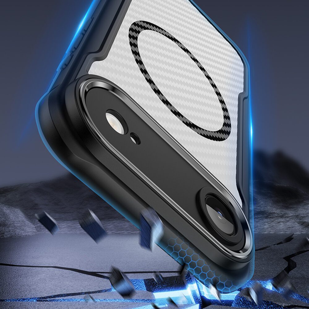 Defender Carbon Mag case for iPhone 17 Air 6,6" black