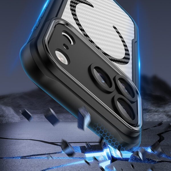 Defender Carbon Mag case for iPhone 17 Pro Max 6,9" black