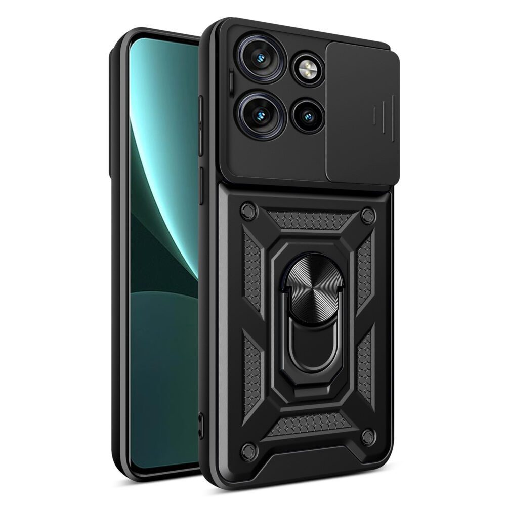 Defender Slide case for Motorola Edge 50 Neo black