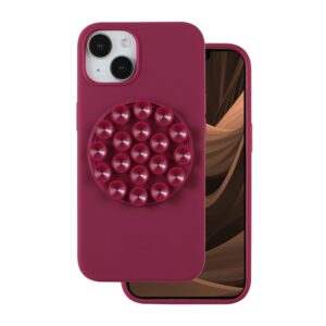 Silicone Stick case for iPhone 15 6,1" maroon