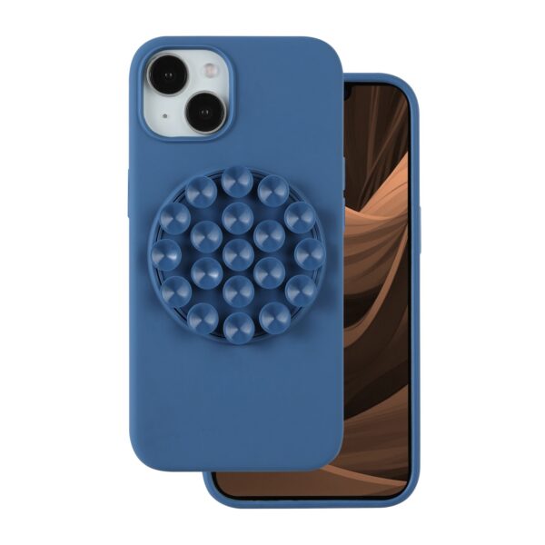 Silicone Stick case for iPhone 15 6,1" blue