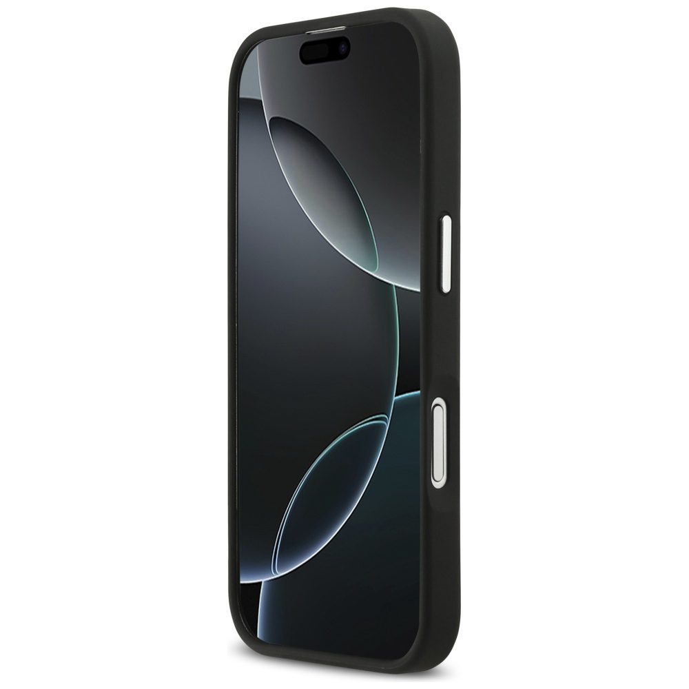 479343_oryg Karl Lagerfeld FW Grained Karl & Choupette Heads Pins & Logo case for iPhone 17 black