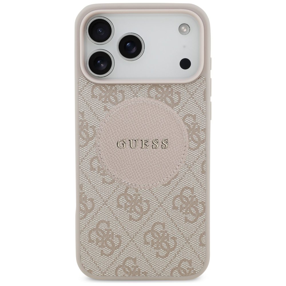 479375_oryg Guess 4G Circle Classic Logo MagSafe case for iPhone 17 Pro Max pink