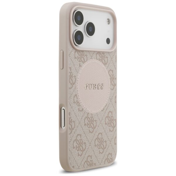 479376_oryg Guess 4G Circle Classic Logo MagSafe case for iPhone 17 Pro Max pink
