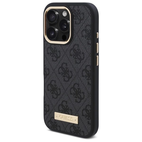 Guess GUHMP16XU4GPRK iPhone 16 Pro Max 6.9" black/black hardcase 4G Logo Plate MagSafe