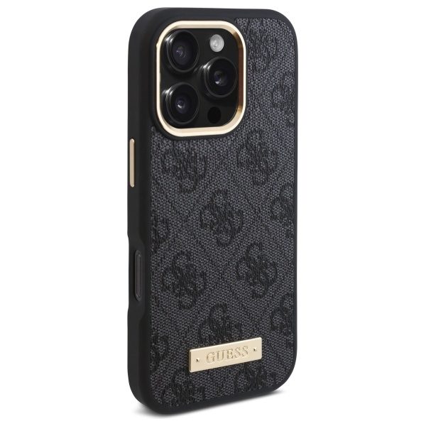 Guess GUHMP16XU4GPRK iPhone 16 Pro Max 6.9" black/black hardcase 4G Logo Plate MagSafe