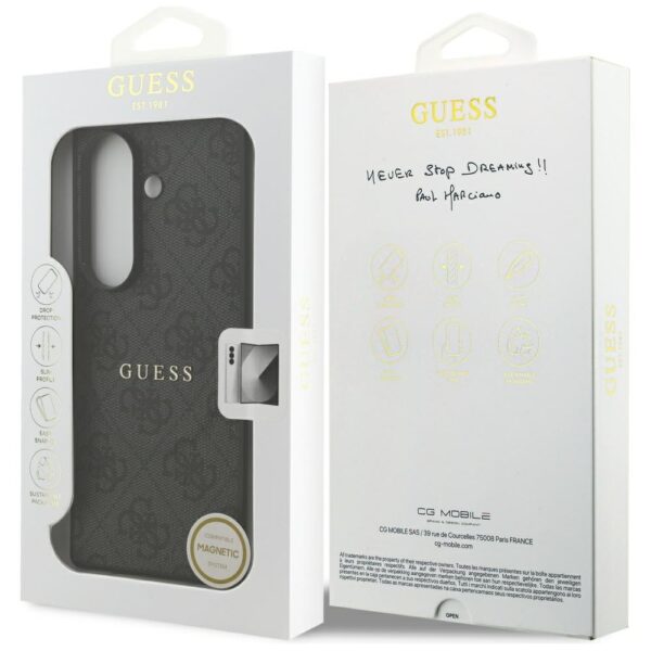 Guess 4G Classic MagSafe case for Samsung Galaxy Z Fold7 czarny