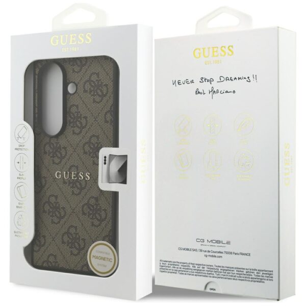 Guess 4G Classic MagSafe case for Samsung Galaxy Z Fold7 brązowy