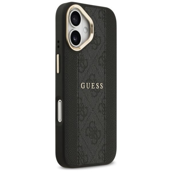 480777_oryg Guess case for iPhone 17 HC MAGSAFE PU W/ 4G PU STRIPE black