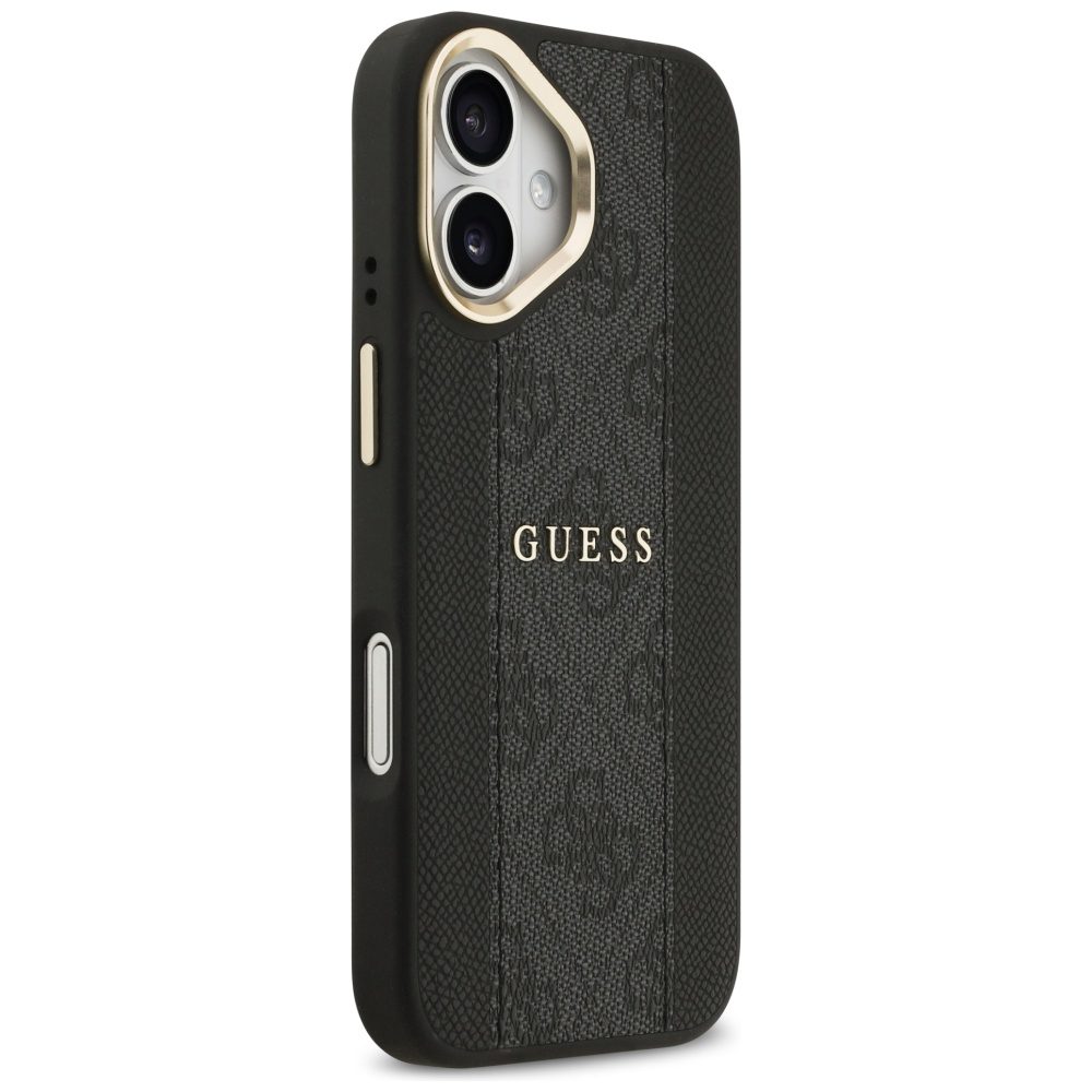 480777_oryg Guess case for iPhone 17 HC MAGSAFE PU W/ 4G PU STRIPE black