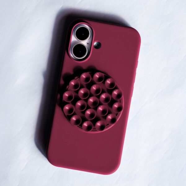 Silicone Stick case for iPhone 16 Pro Max 6,9" maroon