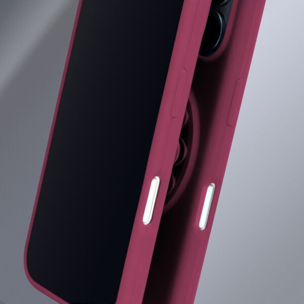 Silicone Stick case for iPhone 16 Pro Max 6,9" maroon
