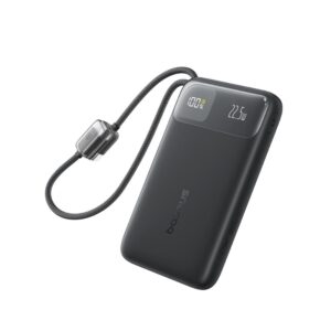 Baseus EnerFill FC11 Digital Display Power Bank with Dual Cable 22.5W 10000mAh Black