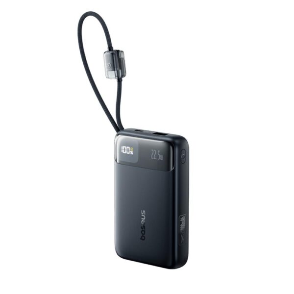 Baseus EnerFill FC11 Digital Display Power Bank with Dual Cable 22.5W 20000mAh Black
