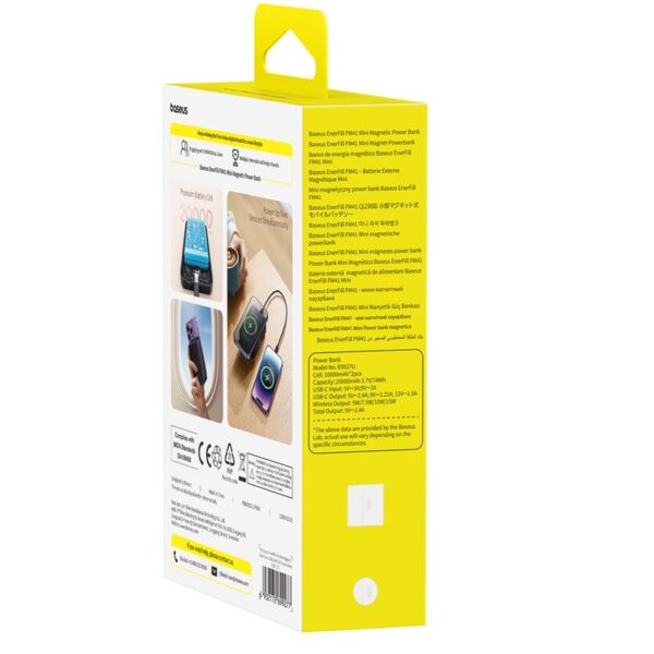 Baseus EnerFill FM41 Ultra-Mini Magnetic Power Bank 20W 20000mAh Black