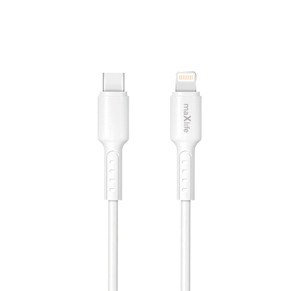 Maxlife MXUC-13 cable USB-C - Lightning 1,0 m 27W white