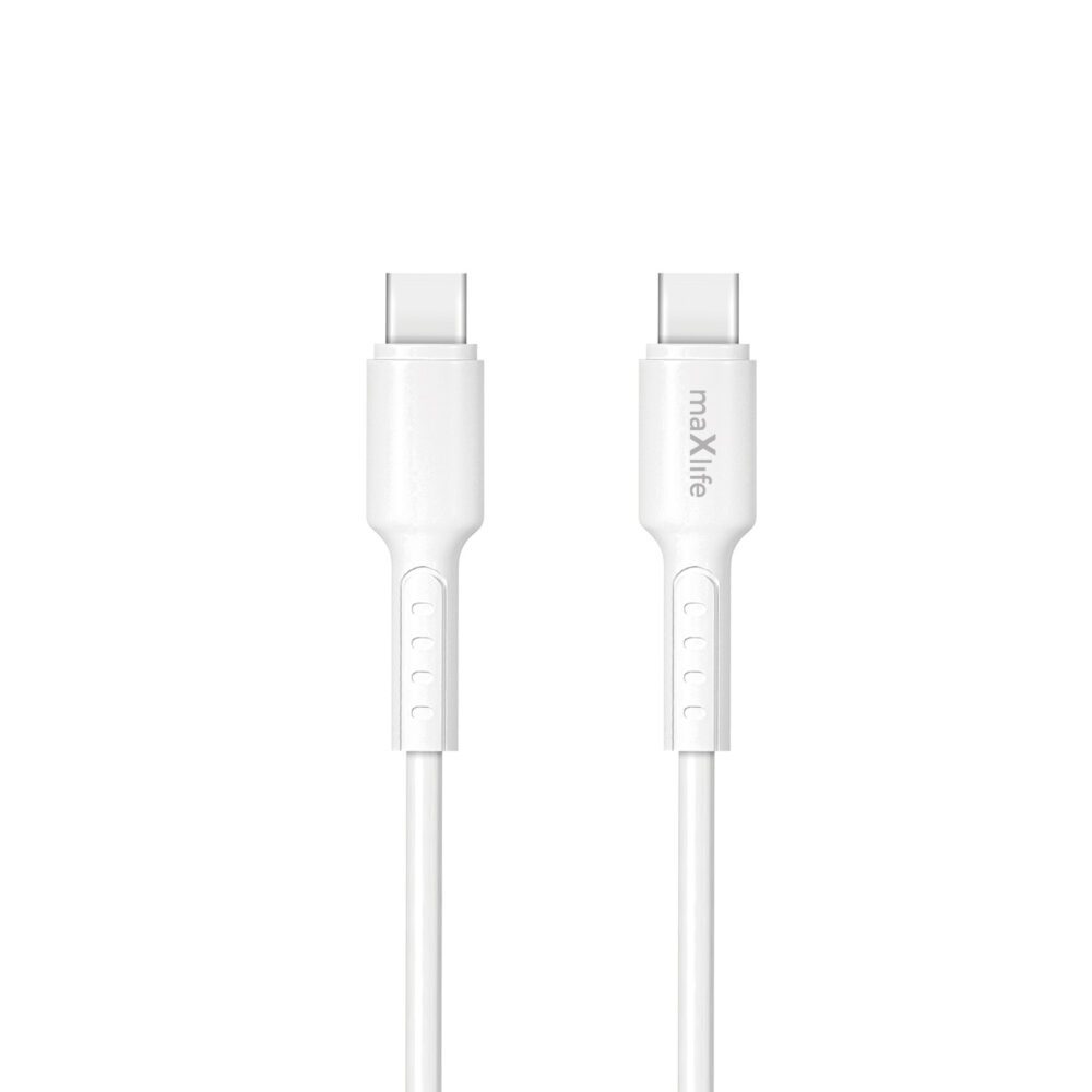Maxlife MXUC-13 cable USB-C - USB-C 1,0 m 60W white
