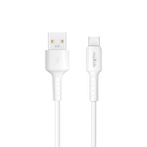 Maxlife MXUC-13 cable USB-A - USB-C 1,0 m 3,0A white