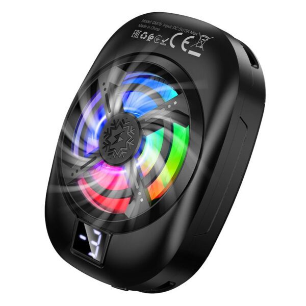 Mobile phone fan cooler Hoco GM76 black