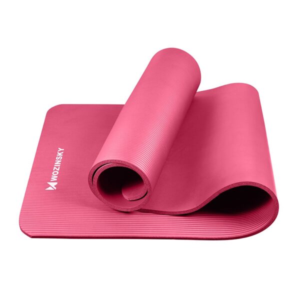 63707_13 Wozinsky exercise mat 181 x 63 x 0.9 cm thick gymnastic yoga mat pinkeng