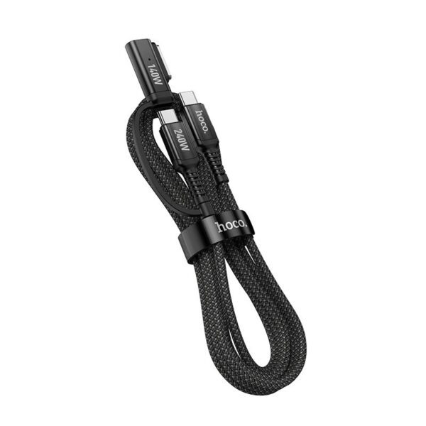 6772007e56a4a76445e49056a92b65e0 Cable 2in1 USB C to USB C / Mag3 Hoco 240W 1,8 m U142 black