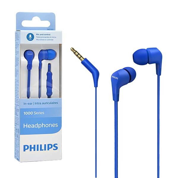 685717203aed560cb0bb3159b770ec41 Wire earphones Jack 3,5 mm Philips TTAE1105BL blue
