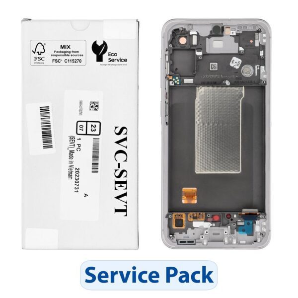 6c5c2bce483dfa35caa3661bbd093b08 ServicePack LCD Display for SAMSUNG A56 5G A566B Pink GH82-36829D