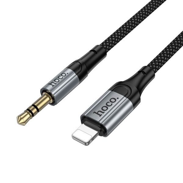 7617157f5105665c4e82d59ddc4f11a3 Cable AUX Jack 3,5 mm to Lightning Hoco 1,5 m UPA33A black