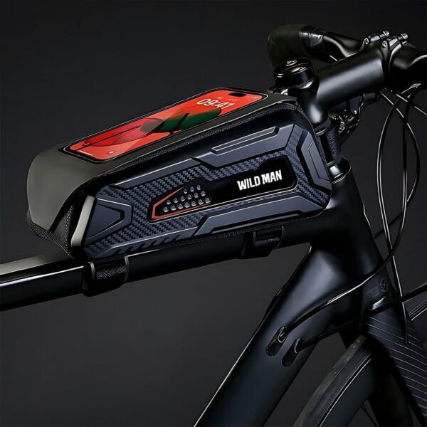 WILDMAN traveling bag for bike frame with zipper 1L (4 "- 7") M90 black