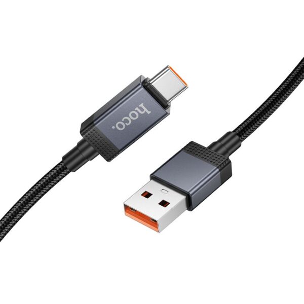 8c9be6fc19c2be7d02a664032031ec98 Cable USB A to USB C Hoco 5A with display 1 m X118 black