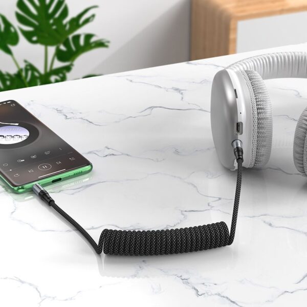 97ea021b41f6063a669e68c954c90e9b Cable AUX Jack 3,5 mm to Jack 3,5 mm Hoco 1,5 m UPA33 black