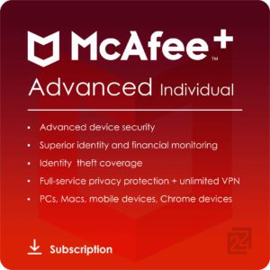 Mcafee+ Advanced  (Ηλεκτρονική Άδεια)