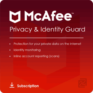 Mcafee Privacy & Identity Guard 1 Χρηστης 1 Χρονος (Ηλεκτρονική Άδεια)