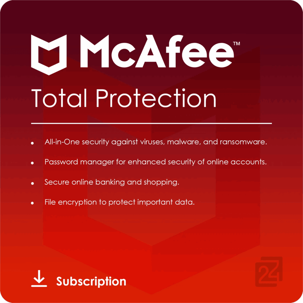 Total-Protection-2024 Mcafee Total Protection (Ηλεκτρονική Άδεια)