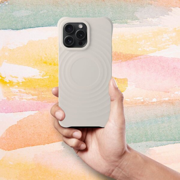 Silicone Zephyr Mag Cover compatible with MagSafe do IPHONE 16 white