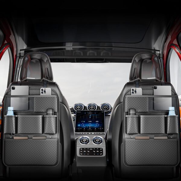 c61099658ef200e4d283a491b0d99121 Car organizer for front seats with compartments NAPPA black