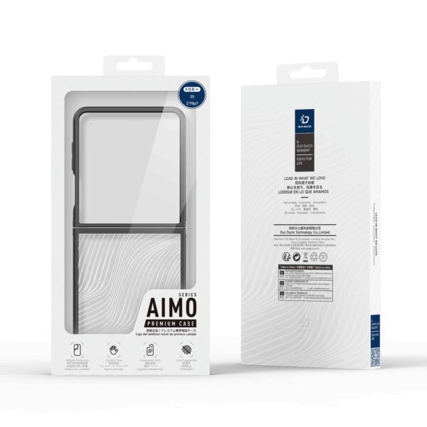 DUX DUCIS case AIMO for SAMSUNG Z Flip7 (Full Window Version) black