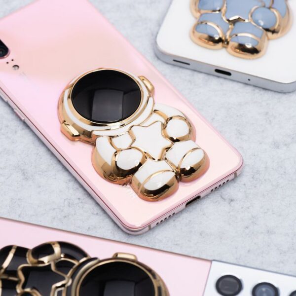 Phone stand ASTRONAUT - stick-on - white