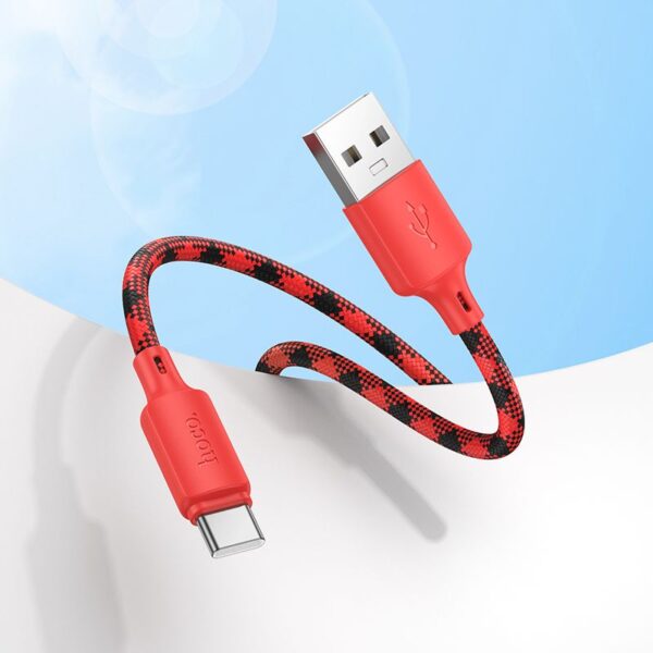 Cable USB A to USB C Hoco 3A 1 m X116 gradient red
