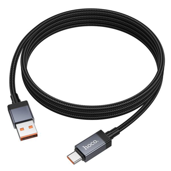 e9d495dd02563733b8860207ed749d19 Cable USB A to USB C Hoco 5A with display 1 m X118 black