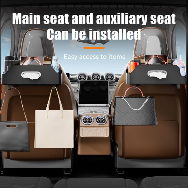 fe8ed582d28a42d83adc307ca758b6d1 Car organizer for front seats with compartments SN-517 black