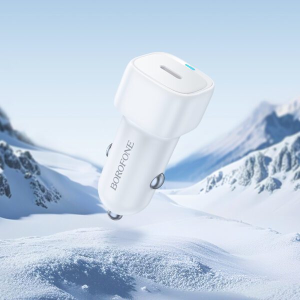 Borofone Car charger BZ34A Cloud - Type C - PD 20W white